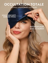 [Bleu Foncé] SilkSilky-FR Masques pour les Yeux 002