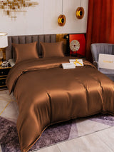 [Café] SilkSilky-FR Parure de Lit Soie 003