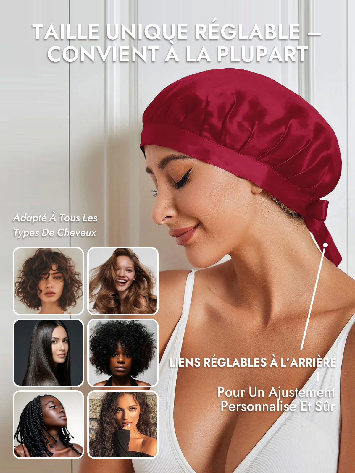 [Rouge Vineux] SilkSilky-FR Bonnets de Nuit 006
