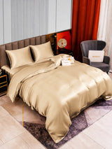 [Beige] SilkSilky-FR Parure de Lit Soie 003