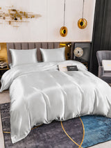 [Argent] SilkSilky-FR Parure de Lit Soie 005