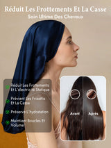 [Bleu Foncé] SilkSilky-FR Bonnets de Nuit 004