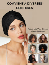 [Noir] SilkSilky-FR Bonnets de Nuit 007