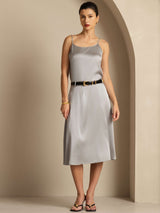 [Gris Griffin] SilkSilky-FR Spaghetti Strap Top À Fines Brides 005