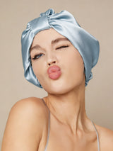 [Bleu Clair] SilkSilky-FR Bonnets de Nuit 001