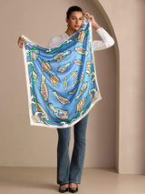 [Poisson Bleu] SilkSilky-FR Scarf 003