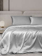 [Argent] SilkSilky-FR 25Momme Parure de Lit Soie 001