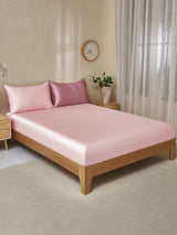 [MauvePâle+RoseClair] SilkSilky-FR 22Momme Pure Soie Bedding Set 001,