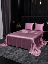 [Mauve Pâle] SilkSilky-FR Parure de Lit Soie 002