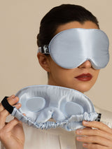 [Bleu Clair] SilkSilky-FR 22Momme Masques pour les Yeux 001