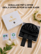[Noir] SilkSilky-FR Bonnets de Nuit 007