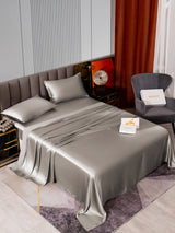 [Gris] SilkSilky-FR 22Momme Pure Soie Bedding Set 002,