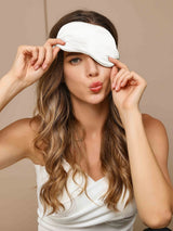 [Blanc] SilkSilky-FR Masques pour les Yeux 003