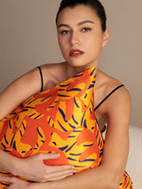 [Chien Orange] SilkSilky-FR Taies d'Oreiller 006