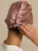 [Mauve Pâle] SilkSilky-FR Bonnets de Nuit 002