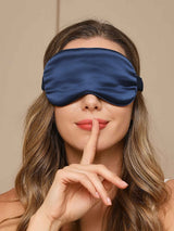 [Bleu Foncé] SilkSilky-FR Masques pour les Yeux 001
