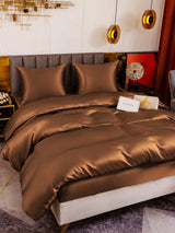 [Café] SilkSilky-FR Parure de Lit Soie 003