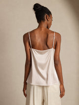 [Beige] SilkSilky-FR Spaghetti Strap Top À Fines Brides 002
