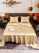 [Beige] SilkSilky-FR Parure de Lit Soie 002
