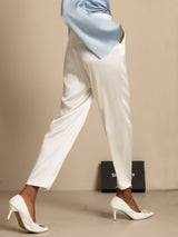 [Blanc] SilkSilky-FR 19Momme Soie Womens Pants 002
