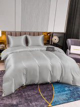 [Argent] SilkSilky-FR Parure de Lit Soie 004