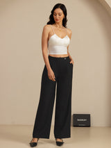 [Blanc] SilkSilky-FR Spaghetti Strap V Neck Top À Fines Brides 007