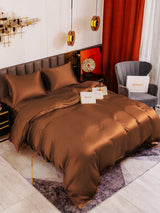 [Café] SilkSilky-FR Parure de Lit Soie 001