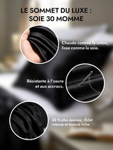 [Noir] SilkSilky-FR 30Momme Taies d'Oreiller 002