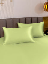 [Vert Menthe] SilkSilky-FR Taies d'Oreiller 003