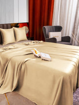 [Beige] SilkSilky-FR Parure de Lit Soie 004
