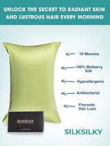 [Vert Menthe] SilkSilky-FR Taies d'Oreiller 002