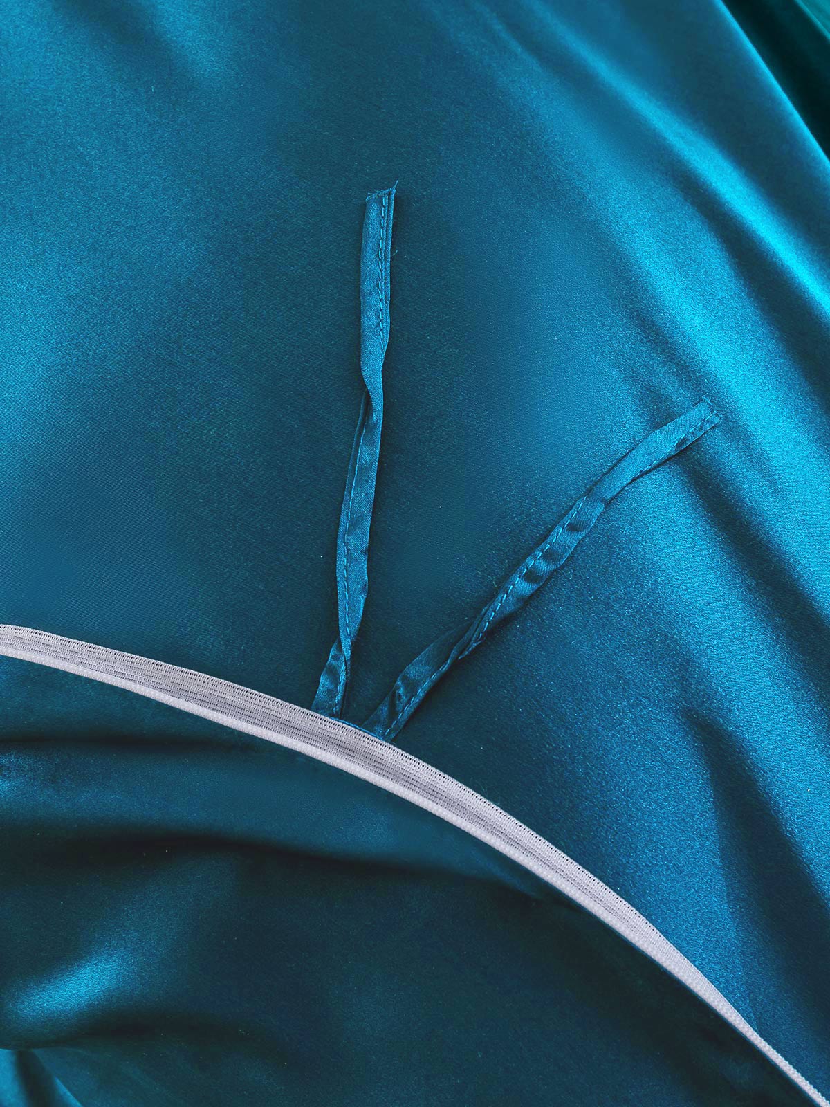 [Bleu Royal] SilkSilky-FR 22Momme Pure Soie Bedding Set 007