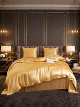 [Champagne] SilkSilky-FR Parure de Lit Soie 001