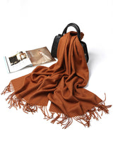 [Brun] SilkSilky-FR Laine Écharpes 005