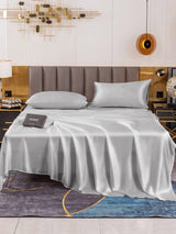 [Argent] SilkSilky-FR 19Momme Parure de Lit Soie 002