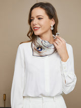 [P043] SilkSilky-FR Pure Soie Scarf 005,