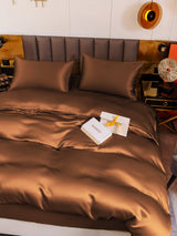 [Café] SilkSilky-FR 19Momme Pure Soie Bedding Set 006