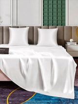 [Blanc] SilkSilky-FR Parure de Lit Soie 004