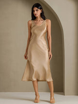 [Or Champagne] SilkSilky-FR Sleeveless Robes 006