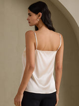 [Beige] SilkSilky-FR Spaghetti Strap Top À Fines Brides 002