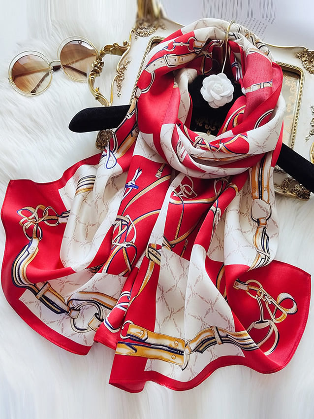 [P022] SilkSilky-FR Pure Soie Scarf 002,