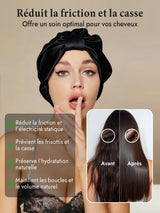 [Noir] SilkSilky-FR Bonnets de Nuit 003
