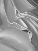 [Argent] SilkSilky-FR Parure de Lit Soie 005