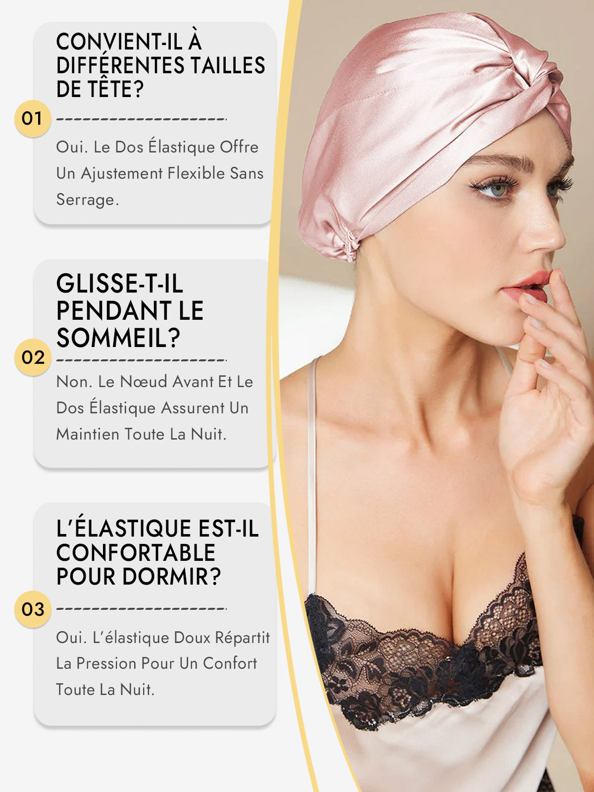 [Rose] SilkSilky-FR Bonnets de Nuit 008