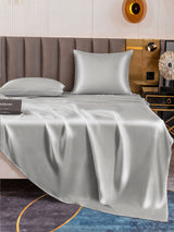 [Argent] SilkSilky-FR Parure de Lit Soie 006