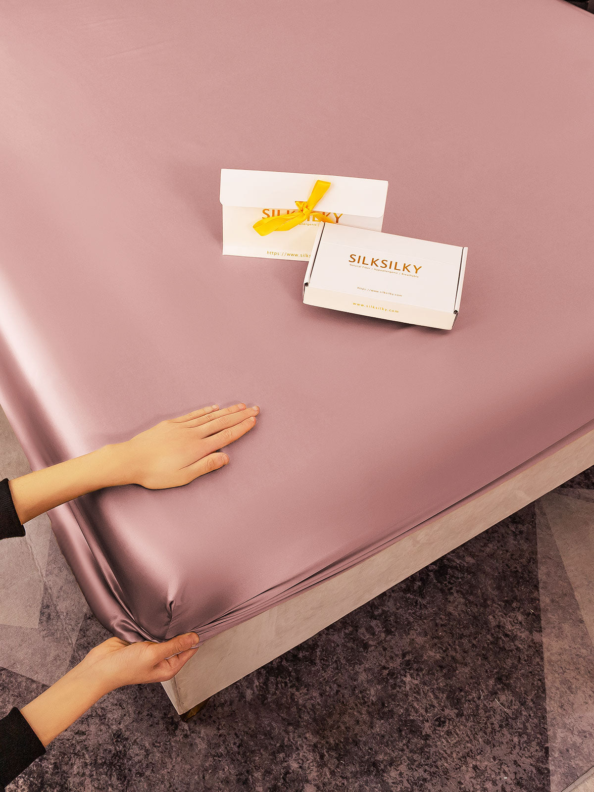 [Peau De Pêche] SilkSilky-FR 19Momme Sheet 003