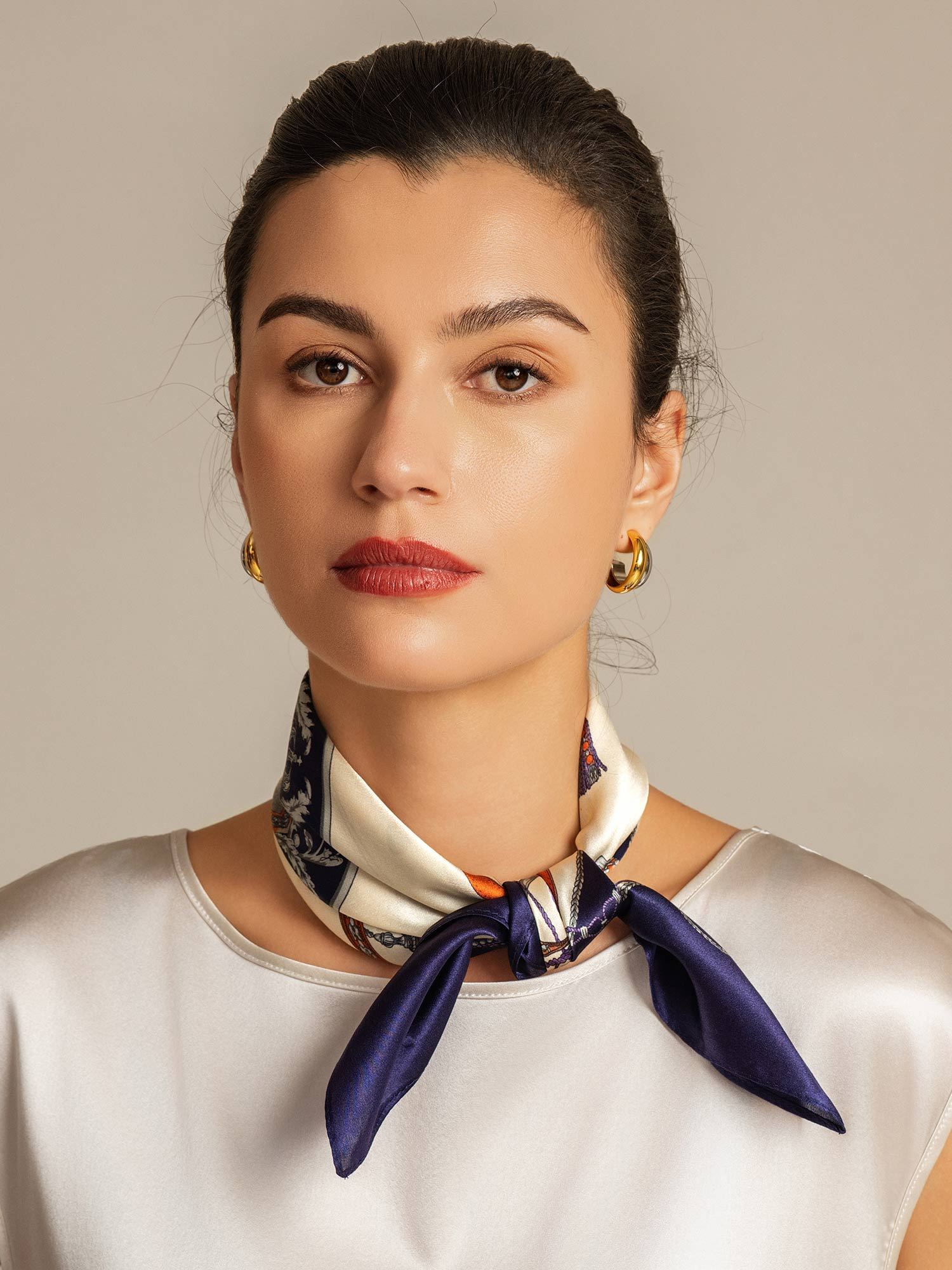 [P097] SilkSilky-FR Soie Scarf 003,