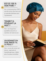 [Bleu Royal] SilkSilky-FR Bonnets de Nuit 006