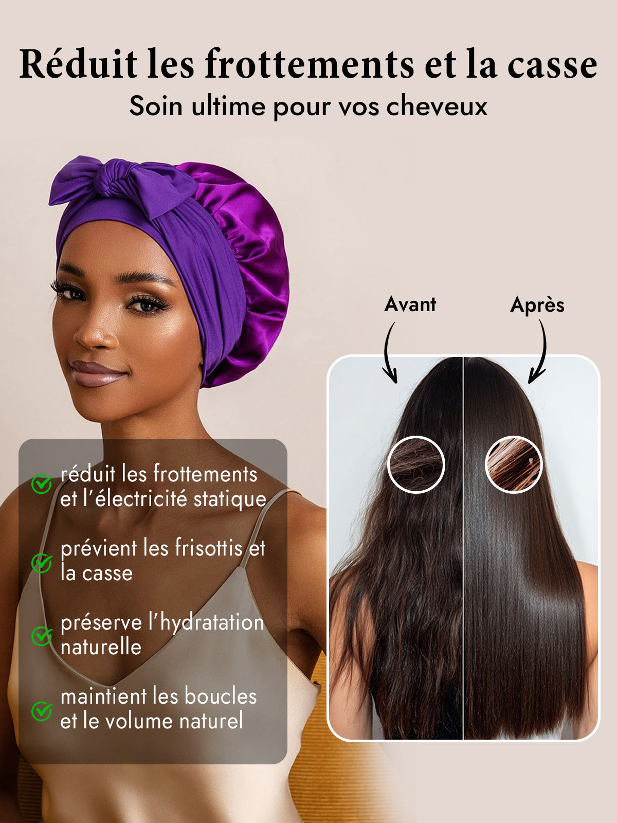 [Violette] SilkSilky-FR Soie Sleep Cap 003