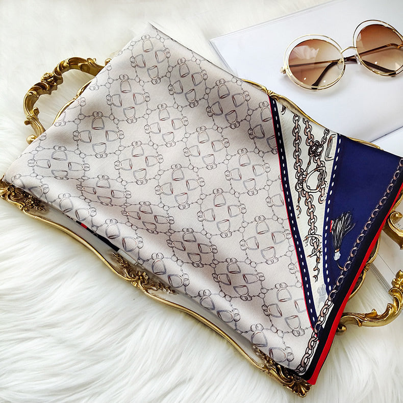 [P024] SilkSilky-FR Pure Soie Scarf 002,